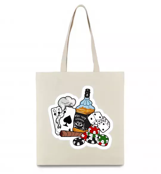 Эко-сумка Набір п'ятниці Бежевый фото