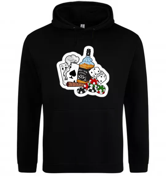 Мужская толстовка (худи) Набір п'ятниці Черный фото