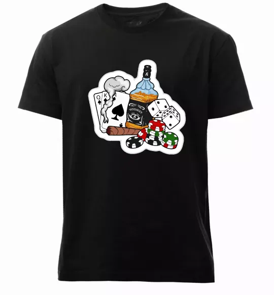 Мужская премиум футболка Набір п'ятниці Черный фото