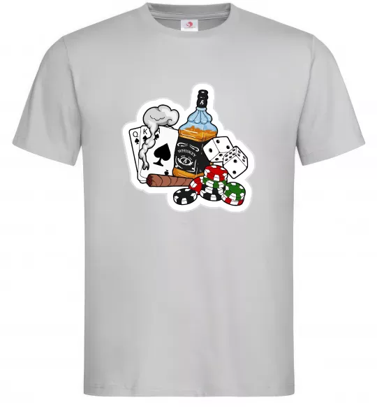 Чоловіча футболка Набір п'ятниці Сірий фото