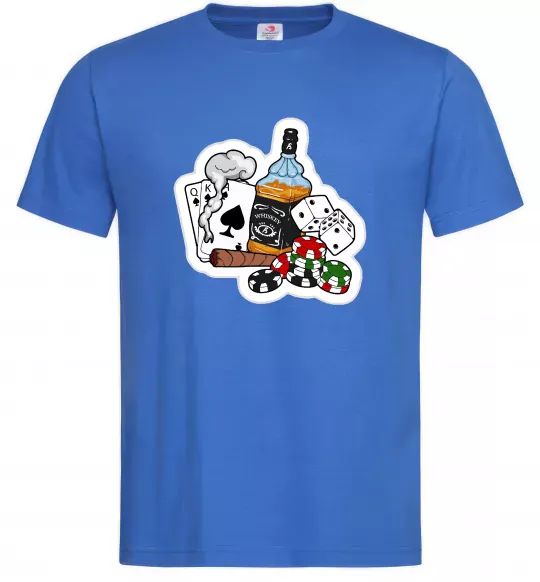 Чоловіча футболка Набір п'ятниці Яскраво-синій фото