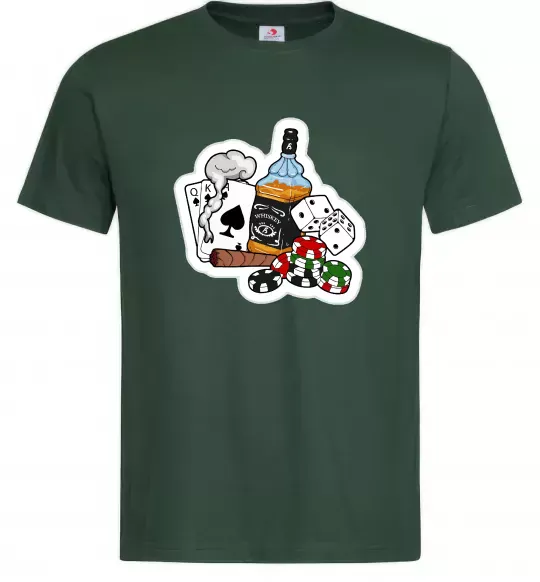 Чоловіча футболка Набір п'ятниці Темно-зелений фото