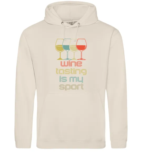 Женская толстовка (худи) Wine tasting is my sport Таш фото
