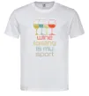Чоловіча футболка Wine tasting is my sport Білий Чоловіча футболка Wine tasting is my sport Білий фото