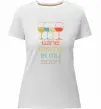 Жіноча преміум футболка Wine tasting is my sport Білий Жіноча преміум футболка Wine tasting is my sport Білий фото
