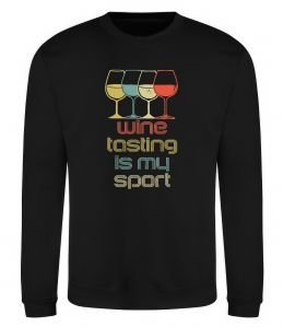 Світшот Wine tasting is my sport Світшот Wine tasting is my sport