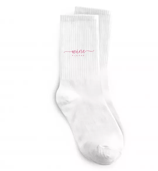 Носки Wine please Белый фото