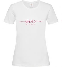 Женская футболка Wine please