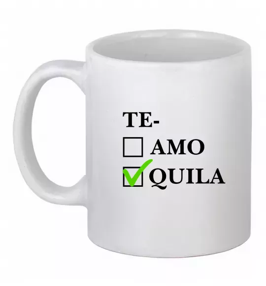 Чашка керамическая Te-quila Белый фото