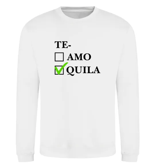 Свитшот Te-quila Белый фото
