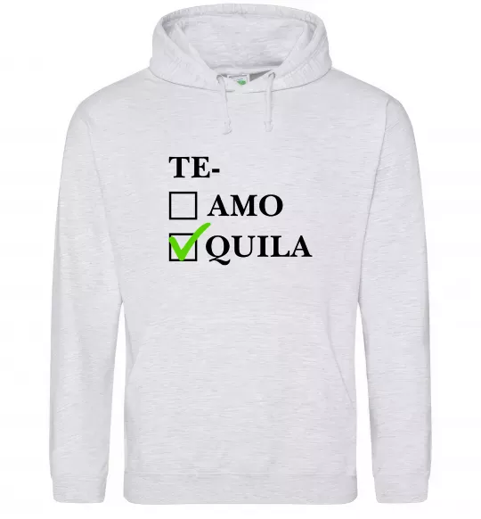 Жіноча толстовка (худі) Te-quila Сірий меланж фото