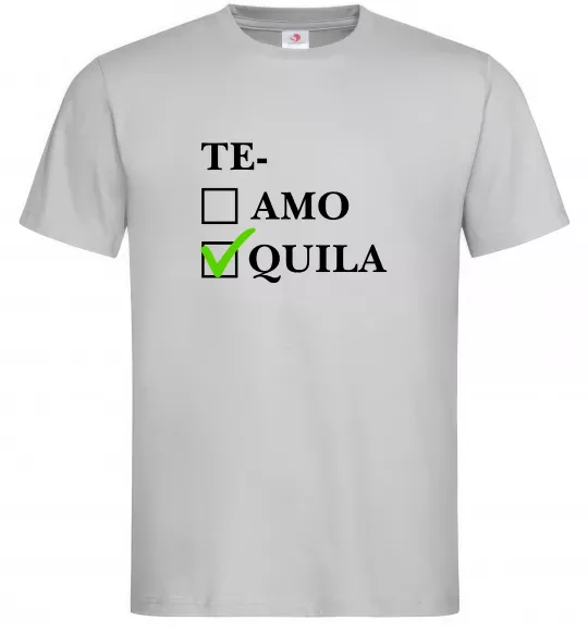 Чоловіча футболка Te-quila Сірий фото