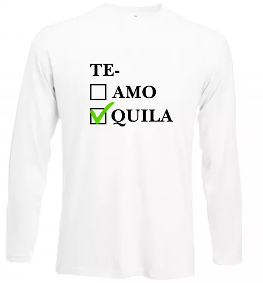 Лонгслів Te-quila Білий фото