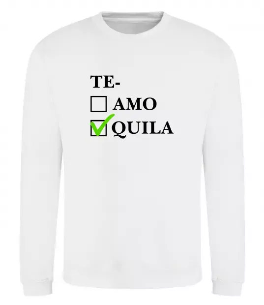 Свитшот Te-quila Белый фото