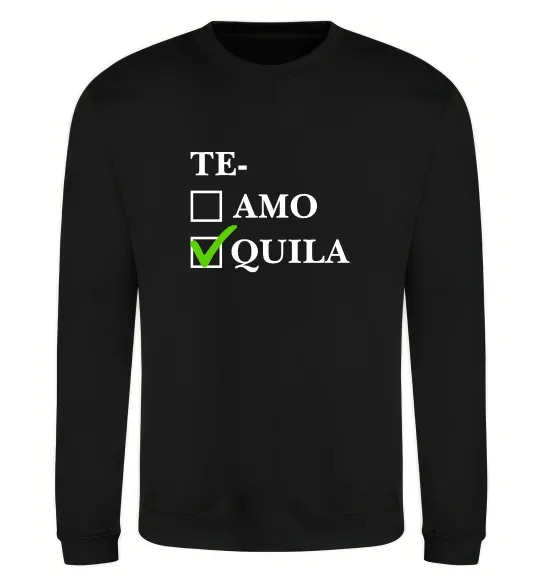 Свитшот Te-quila Черный фото