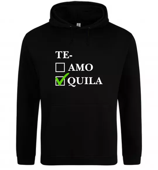 Чоловіча толстовка (худі) Te-quila Чорний фото