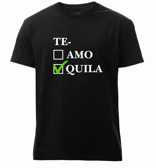 Чоловіча преміум футболка Te-quila Чорний фото