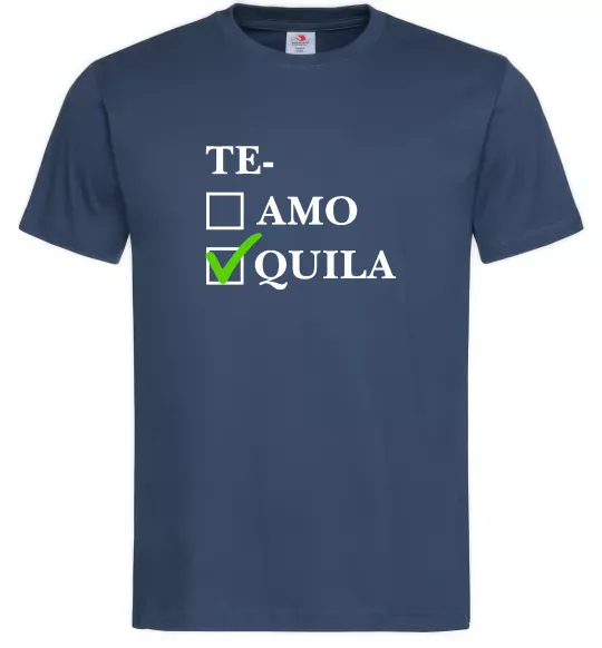 Чоловіча футболка Te-quila Темно-синій фото