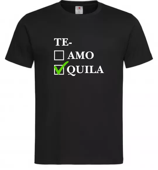 Чоловіча футболка Te-quila Чорний фото