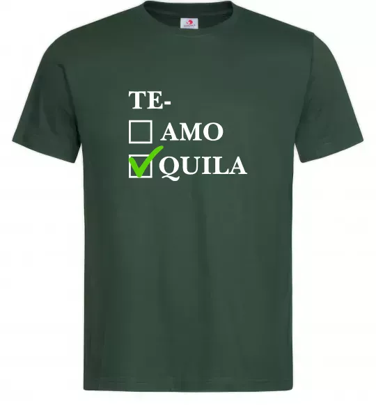 Чоловіча футболка Te-quila Темно-зелений фото