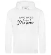 Женская толстовка (худи) Save water, drink prosecco Белый фото