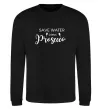 Світшот Save water, drink prosecco Чорний фото