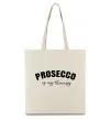 Эко-сумка Prosseco is my therapy Бежевый фото