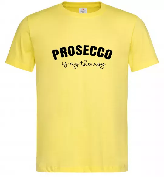 Чоловіча футболка Prosseco is my therapy Лимонний фото