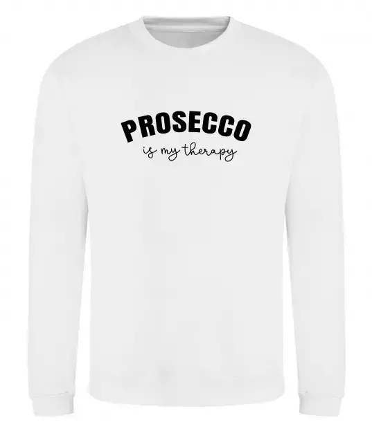 Світшот Prosseco is my therapy Білий фото