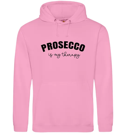 Женская толстовка (худи) Prosseco is my therapy Розовый фото