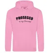 Женская толстовка (худи) Prosseco is my therapy Розовый фото