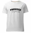 Чоловіча преміум футболка Prosseco is my therapy Білий фото