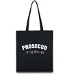 Эко-сумка Prosseco is my therapy Черный фото