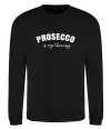 Світшот Prosseco is my therapy Чорний фото