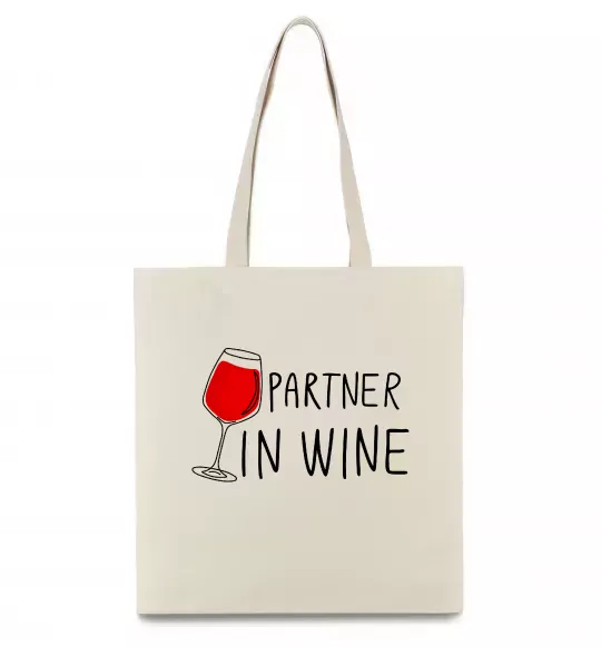 Еко-сумка Partner in wine Бежевий фото