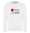 Свитшот Partner in wine Белый фото