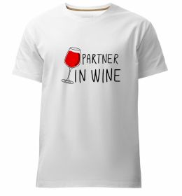 Мужская премиум футболка Partner in wine