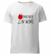 Мужская премиум футболка Partner in wine Белый фото