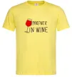 Чоловіча футболка Partner in wine Лимонний Чоловіча футболка Partner in wine Лимонний фото