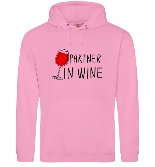 Женская толстовка (худи) Partner in wine Розовый фото