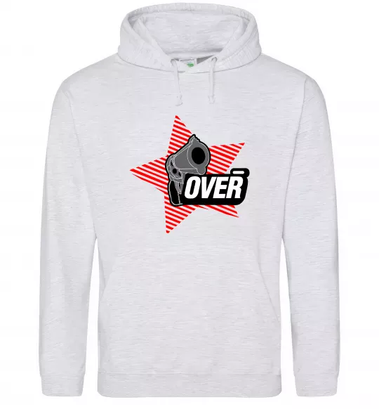 Жіноча толстовка (худі) oveR Сірий меланж фото