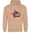 Жіноча толстовка (худі) oveR Пісочний фото