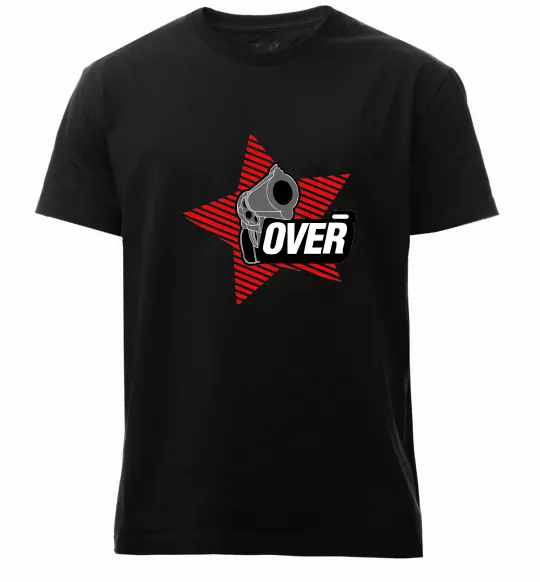 Мужская премиум футболка oveR Черный фото