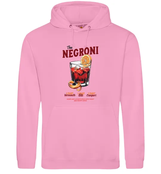 Женская толстовка (худи) The negroni Розовый фото
