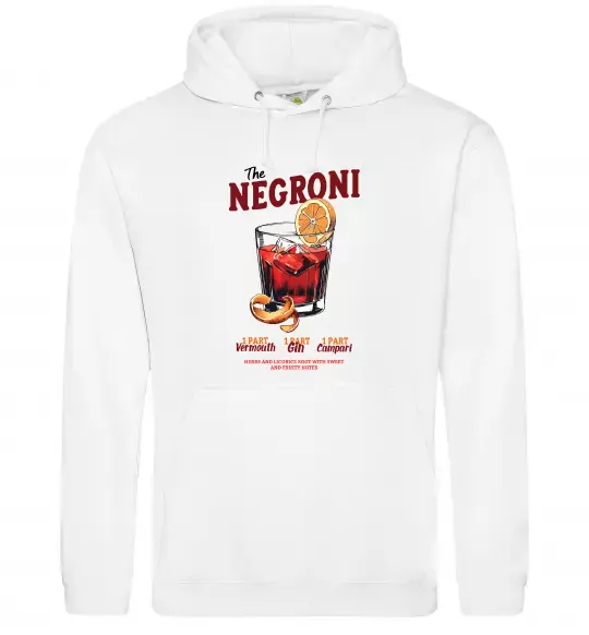 Жіноча толстовка (худі) The negroni Білий фото