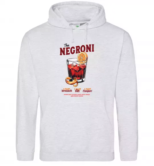 Жіноча толстовка (худі) The negroni Сірий меланж фото