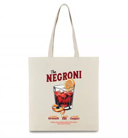 Еко-сумка The negroni Бежевий фото