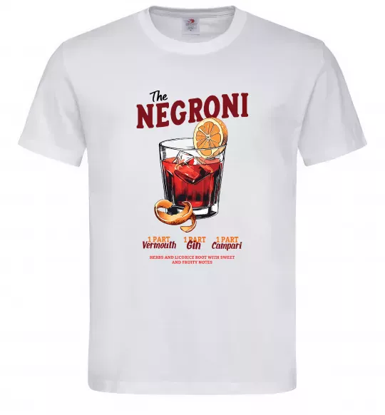 Чоловіча футболка The negroni Білий фото