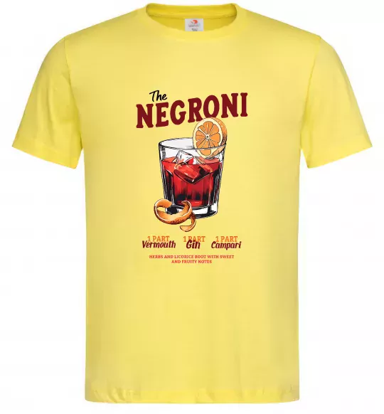 Чоловіча футболка The negroni Лимонний фото