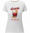 Женская премиум футболка The negroni Белый фото